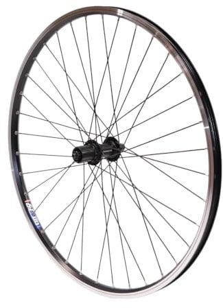 Vuelta Fahrradfelge 28Zoll Hinterrad inkl. Acera FH-T3000 - Made in Germany - 28 Zoll Hinterrad, 8/9/10-fach mit V-Brakes/Felgenbremse, 622x19 Hohlkammer-Fahrradfelgen, Fahrrad Rad Cut 19