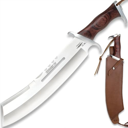 Hibben IV Combat Machete. | Hochwertige Lederscheide | vom renommierten Knifemaker Gil Hibben | 44,8 cm