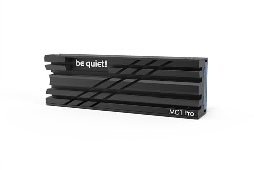 be quiet! MC1 Pro M.2 SSD Kühler, für Ein- und Doppelseitige 2280 Module | Kühlkörper mit integrierter Heatpipe für eine höhere Kühlleistung, Passt auf einseitig/beidseitig bestückte M.2 2280 Module