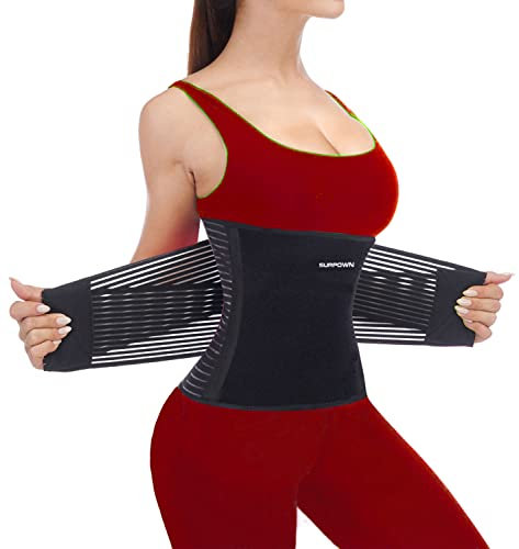 Waist Trainer Bauchweggürtel Damen Herren zum abnehmen, Bauchgurt Sport Bauchgürtel, Schweiß Gürtel, Rückengurt rückenschmerzen, Fettverbrennungsgürtel, Bauchstraffung Korsett Fitnesstraining, XL