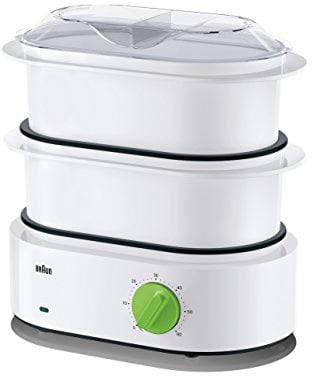 Braun Tribute Collection FS 3000 Dampfgarer (850 W) weiß/grün