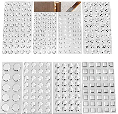 Gummifüße Selbstklebend, 346 Stück Türpuffer Transparent Anschlagpuffer | Gumminoppen für glasplatten, Gummipuffer Selbstklebend, Sound & Impact Dämpfung für Türen, Schränke,Tastatur(8 Größen)