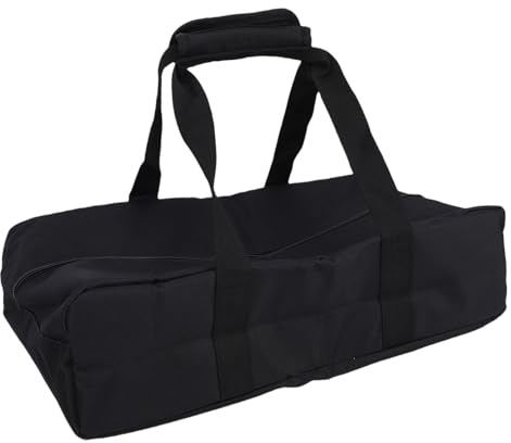 Drfeify Boccia-Zubehörtasche, Wasserdicht, 8 Fächer, für Boccia-Spieler, Oxford-Stoff, Schwarz