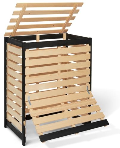 IDMarket - Kompostbehälter aus Holz 360L