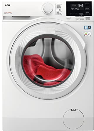 AEG Waschmaschine, 10,0 kg, Leise, Mengenautomatik, Nachlegefunktion, Kindersicherung, Schontrommel, Wasserstopp, 1400 U/min, Weiß, LR6F60400
