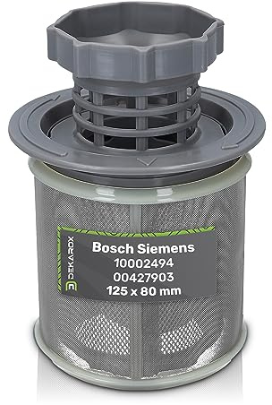 DEKAROX Sieb Set fein + grob für Bosch Siemens 10002494 00427903 427903 für Geschirrspüler Spülmaschine 3-teilig
