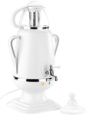 PEARL Semaver: Samowar-Teebereiter mit Glas-Teekanne, 2.300 Watt, 3,5 und 0,5 Liter (Samovar, Samowar elektrisch, aus)