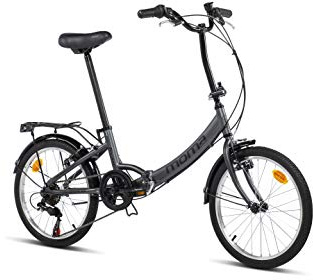moma bikes Falträder First Class 20", Aluminium, Shimano 6 Gänge, Sattelkomfort