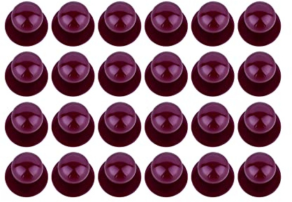 DESERMO 24er Set Kugelknöpfe für Kochjacken | Hochwertige Kochjackenknöpfe für alle Kugelknopf-Kochjacken | Profi Kochknöpfe mit großer Farbauswahl (bordeaux)