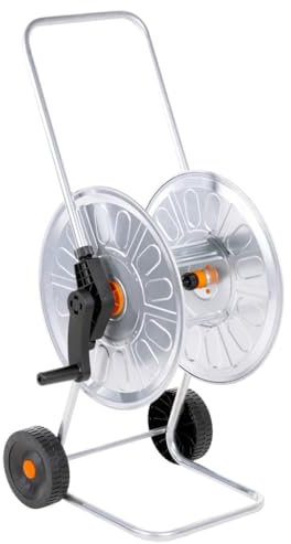 Hardware-Zubehör, Werkzeugaufbewahrung & Organisation, Gartenschlauchaufbewahrung, Schlauchtrommel, Wagen für 60 m 1/2 Zoll Schlauch, Stahl