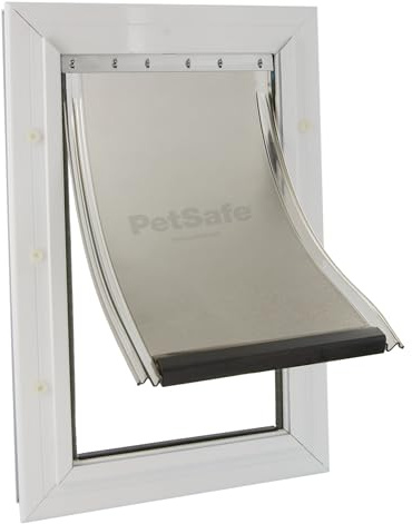 PetSafe - Aluminium Haustiertür - Robuster Rahmen, Wetterfestes Dichtungsprofil, Einfache DIY-Montage - XL