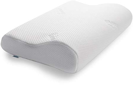 TEMPUR Original Schlafkissen Memory Foam, ergonomisches Nackenstützkissen für Seiten- und Rückenschläfer, Liegefühl fest, M (50 x 31 x 10/7 cm), Weiß
