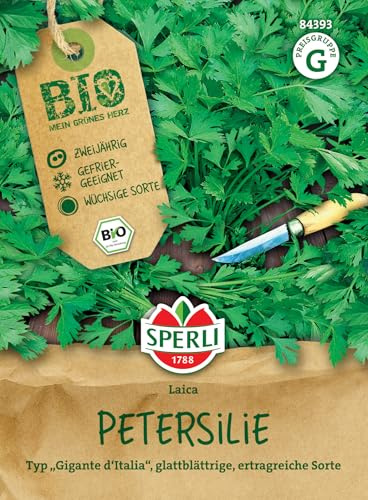 Sperli BIO Petersiliensamen 84393, Glatt | Aromatisch, für Freiland & Topf