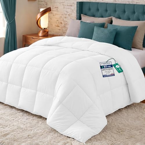 4 Jahreszeiten Bettdecke, Quilted Steppdecke, Ultra Plüsh Hypoallergen, Silikon Faserfüllung, Premium Steppdecke Von Utopia Bedding (Weiß,135 x 200 cm)