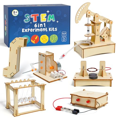 Experimente für Kinder ab 8 9 10 11 12 13 14, Elektronik Baukasten, Experimentierkasten, Elektro Baukasten für Kind, Holz Bausatz Kinder Spielzeug Geschenke ab 8 9 10 11 12 13 14 Jahre Jungen