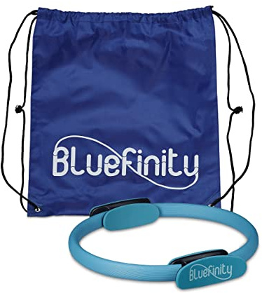 Bluefinity Pilates Ring, Doppelgriff, Gepolstert, D: 39 cm, türkis | Fiberglas, Schaumstoff, Yoga Circle, Widerstandsring