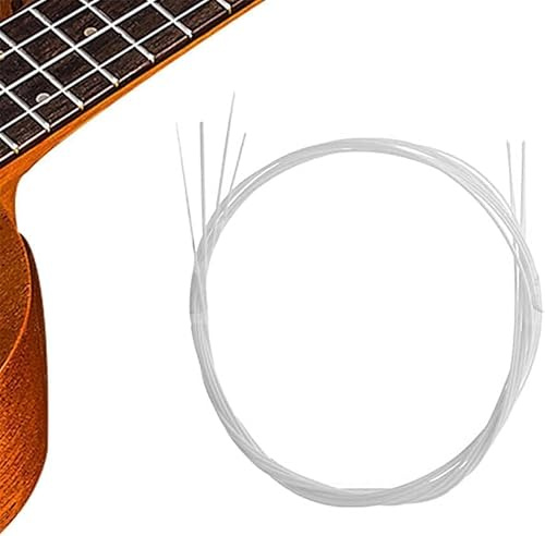 Set mit 4 x Nylon-Ersatzteilen, wundervolles Musikzubehör, Ukulelen-Saiten, Folk- und Weltinstrumenten-Zubehör