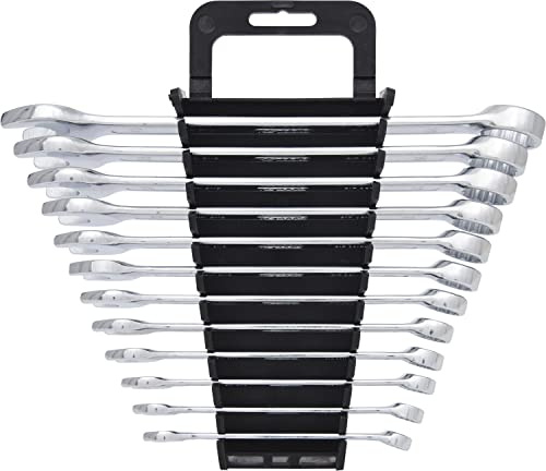 KS Tools 517.0052 CLASSIC Ringmaulschlüssel-Satz, abgewinkelt, 12-tlg. 8-19mm