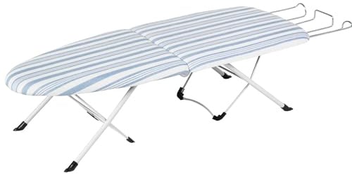 Honey-Can-Do BRD-01292 Klappbares Tischbügelbrett Metall 78,7 x 30,5 x 17,8 cm, blau