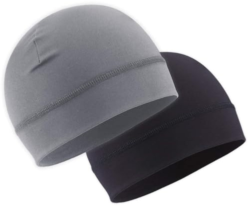 OutdoorEssentials Skull Cap Helmfutter & Laufmütze für Herren, Winter-Laufmütze, Thermo-Radmütze