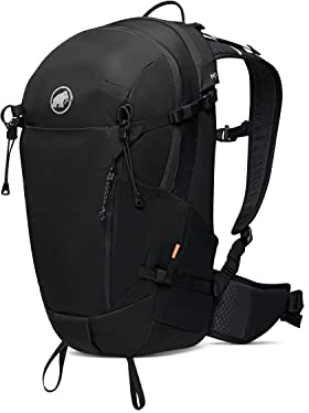 Mammut Lithium 25 | Outdoor Rucksack für Damen und Herren, Wanderrucksack zum Sport, Trekking und Klettern, Mit Brustgurt und Rückenbelüftung, Atmungsaktiv | 25l, Black (Schwarz)