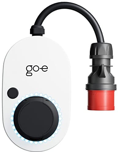 go-e Charger Gemini Flex 11 kW Ladestation Wallbox stationär und mobil Stecker CEE rot 16 A Typ 2 Dose WLAN RFID App