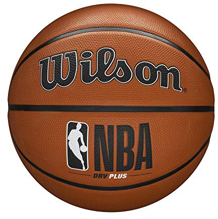 Wilson Basketball NBA DRV Plus, Outdoor, Gummi, Größe: 7, Braun