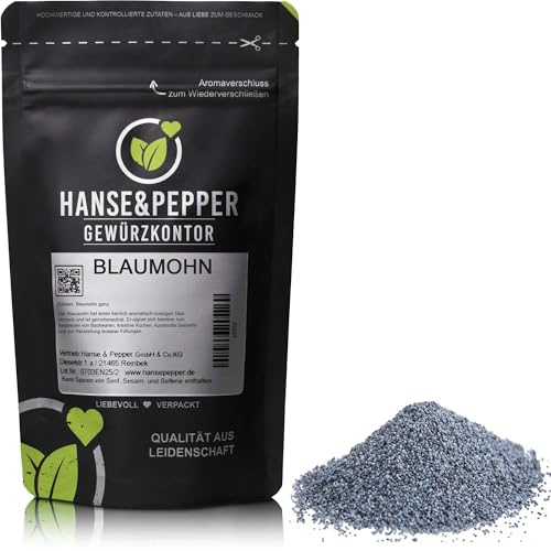 250g Blaumohn ganz Back Mohnsamen Sehr Aromatisch Spitzenqualität - Taste Line Serie