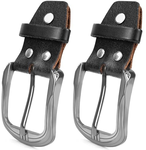 FLEXNOVA 2 Stück Gürtelschnalle, Leder Gürtelschnalle Herren Damen 40mm Gürtelschnallen zum Wechseln Gürtel Schnallen Schnalle Belt Buckle für Herren Damen