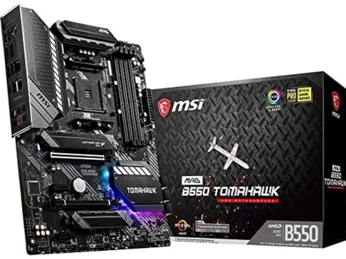 MSI MAG B550 Tomahawk (AMD AM4 DDR4 M.2 USB 3.2 Gen 2 HDMI ATX Gaming Motherboard AMD Ryzen 5000 Prozessoren