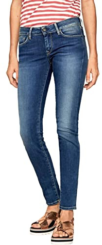 Pepe Jeans Damen Soho Skinny Jeans, Blau (Denim-Z63), 28W / 30L