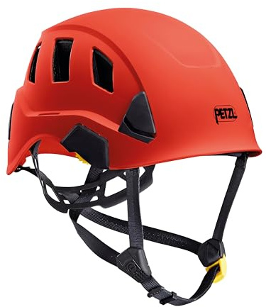 Petzl H43593 Vent Helm mit Dual-Kinnband und Belüftung, Rot