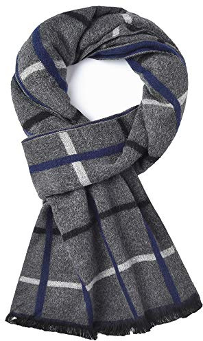 CUNDOU Kaltes Wetter schals Dick kaschmir schal herren cashmere schals herren Warmer weicher Wollschal für den Winter Herbst