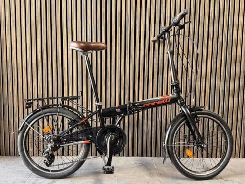 Toys Store 20 Zoll Alu Faltrad Klapprad 7 Gang-Schaltung Camping Rad Klappfahrrad (Schwarz-Rot)