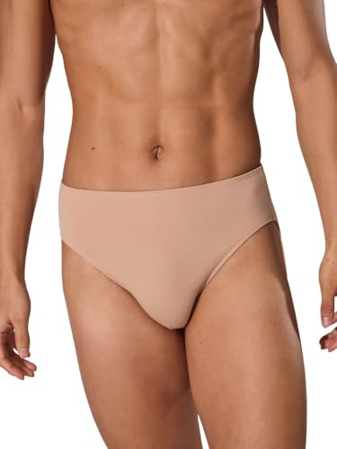 Capezio Mens Full Seat Dance Belt Briefs, Nude, M