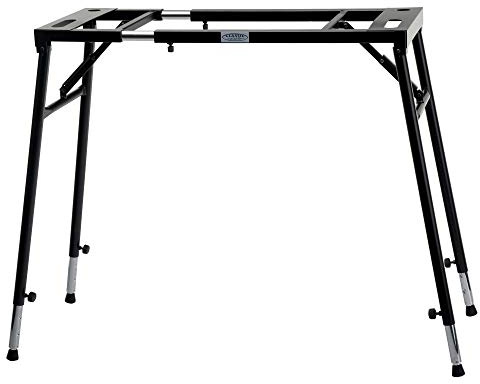 Classic Cantabile Keyboardständer Klapptisch - für Digitalpianos oder Masterkeyboards - Auflagefläche ausziehbar - höhenverstellbar von 65-110 cm - schwarz