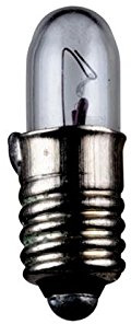 GOOBAY 5 Stück Miniatur-Leuchtmittel Röhrenförmig 1,8 W Sockel E5,5 12 V (DC) 150 mA H 15 mm