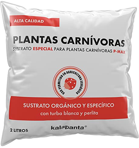 Kalapanta Karnivorenerde 2L - Biologische Premium Erde für Fleischfressende Pflanzen Ideal für Drosera, Sarracenia, Nephenthes für Venusfliegenfalle & andere fleischfressende Pflanzen