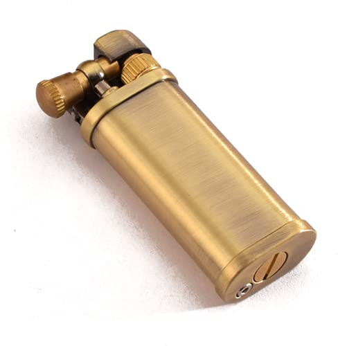 Vintage Kerosin-Feuerzeuge Messing-Feuerzeug, klassisches Design, Geschenk (bronzefarben) (ohne Kerosin verkauft)