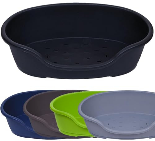 adena Hundekorb Kunststoff 81 cm anthrazit