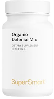 SuperSmart Organic Defense Mix Nahrungsergänzungsmittel - 60 Softgels - Immunsystem Stärkung