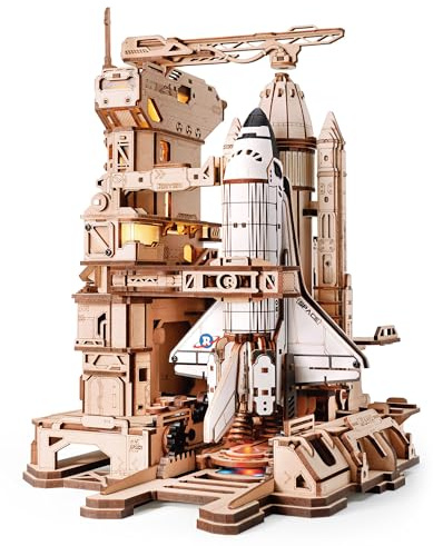 ROKR 3D-Holzpuzzle Raumfähren-Modellbausatz Space Shuttle für Erwachsene | Start- und Landesimulation STEM-Modell Geschenkidee für Technikfans