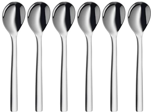WMF Nuova Eierlöffel Set 6-teilig, Cromargan Edelstahl poliert spülmaschinengeeignet, L 12 cm