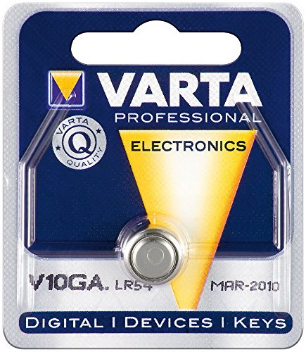 Knopfzelle Alkali Mangan, AG10, LR54, LR1130, 189, RW89,V10GA, 10er Pack