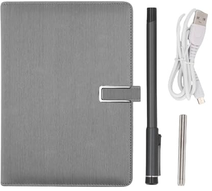 Denash Digitales Notizbuch mit Smart Pen, Bluetooth 5.0 Echtzeit -OCR -Synchronisierung für lOS Android, AI -Zeichnung und Offline -Speicher -Schreibsatz (Gray)
