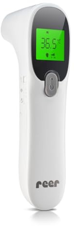 reer Colour SkinTemp 3in1 | kontaktloses Infrarot-Fieberthermometer | für eine genaue Messung an der Stirn | ideal für Babys und Kinder