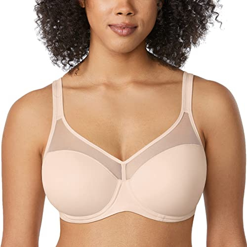 DELIMIRA Damen T Shirt BH mit Bügel Vollschalen | Nahtlose BHs, Große Größen, Gepolstert