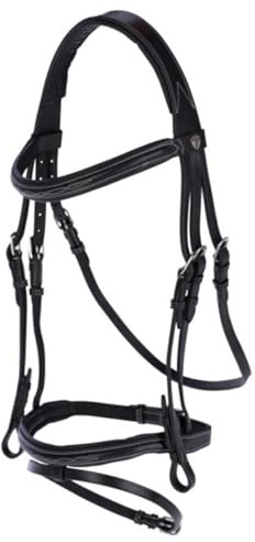 Kerbl 326139 Trensenzaum Classic Leder, Schwarz, Full