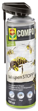 COMPO WespenSTOPP – Wespenspray mit Sprührohr – wirkt gegen Wespen und Wespennester – Sofort- und Langzeitwirkung – Wespenspray – 500 ml, Grün