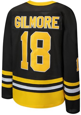 KOKJUX 18 Happy Gilmore Hockey-Trikot für Herren, genähtes Filmkostüm für 90er-Jahre-Retro-Mottoparty, Halloween, Cosplay